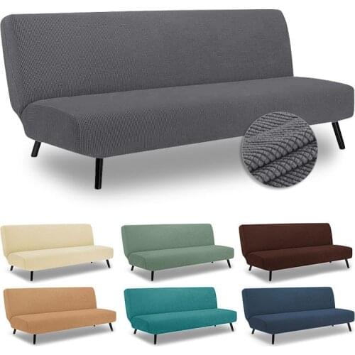 15 Color Polar Fleece Sofa Bed Cover Armless Foldding Couch Bench Slipcover Sofa Bed Covers X/Z/D Size For Home Hotel