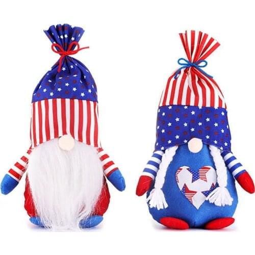 Independence Day Gnome 4Th of July Gift Dwarf Elf Ornaments Kitchen Tiered Tray Decoration Home Wall Decor
