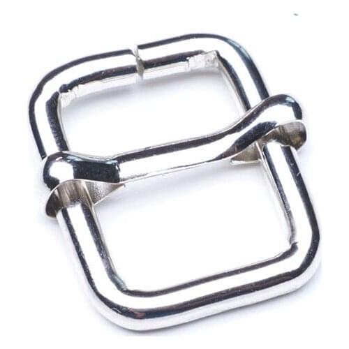 1'' lenght (2,5 cm) by 1/2'' height. Adjustable Slide Buckle - Nickel - 100 pcs