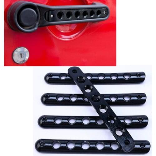 For 2007-2016 Jeep Wrangler JK Front Door Part Aluminum Grab Handle Cover Trim Door Handle Insert Decoration 5 Colors