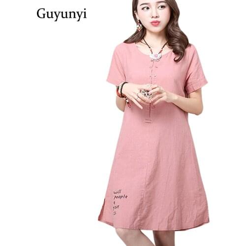 Летние платья с коротким рукавом GUYUNYI China At AliExpress