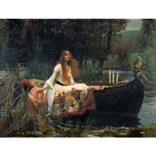 John William Waterhouse The Lady of Shalott Oil Painting Canvas Painting