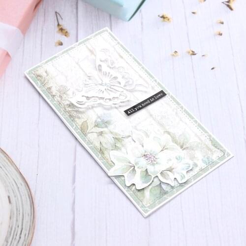 KSCRAFT Mini Slimline Basic Stitched Metal Cutting Dies Stencils for DIY Scrapbooking Decorative Embossing DIY Paper Cards
