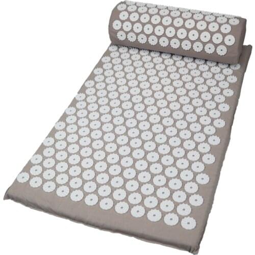 Massage Mat Massager Cushion Acupuncture Sets Relieve Stress Back Pain Acupressure Mat/Pillow Rose Spike Massage and Relaxation