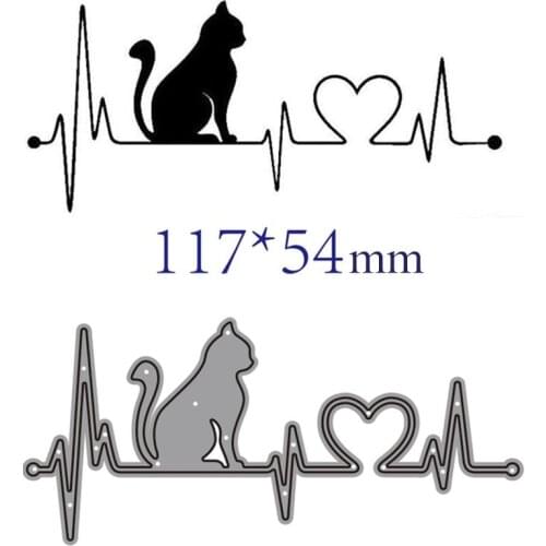 Metal cutting dies cut die mold Animal cat decoration Scrapbook paper craft knife mould blade punch stencils dies