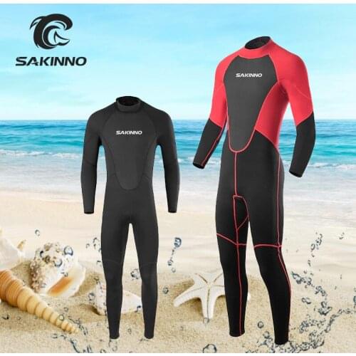 Diving Suit Mens One-Piece Long Sleeves Quick-Drying Diving Suit Keep Warm Sun Block Surfing Wet Diving Dress