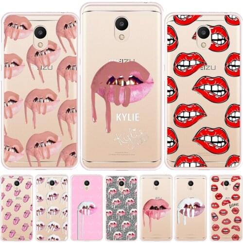 Graffiti Sexy Girl Kylie kiss Lips Soft TPU Silicone Cover For Meizu M3 Note M6 Note M6S M5S M5C M6T Pro 7 Plus 15 Plus Case