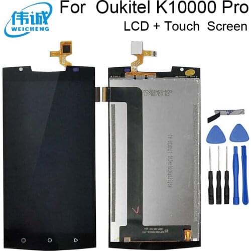 New Tested 5.5 Inch Touch Screen+1920x1080 LCD Display Assembly Replacement For Oukitel K10000 Pro Android 7.0 Phone