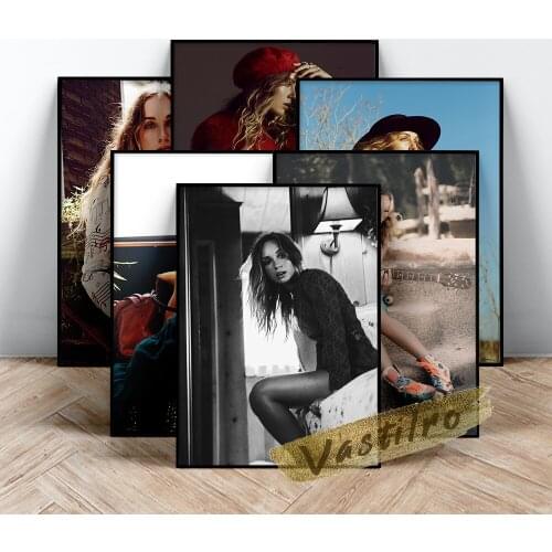 Zella Day Singer-Songwriter Poster, Beauty Singer Wall Art, Zella Character Portrait Art Prints, Music Female Star Wall Picture