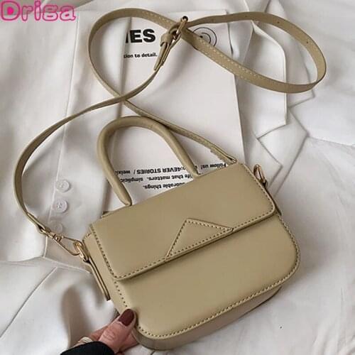 Driga Female Single Shoulder Handbag Mini Square Crossbody Bags 2021 New Spring And Summer Fashion Retro Solid Pu Leather Bag