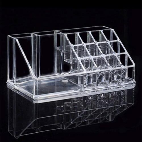 Trapezoid Transparent Cosmetic Lipstick Rack Nail Polish Lip Gloss Lipstick Storage Box Storage Rack