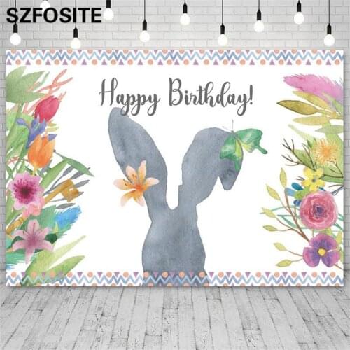 Beautiful Flowers Rockery Watercolor Background Girl Birthday Party Decoration Photography Studio Photo Baby Show Vinyl Backdrop