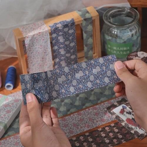 Vintage William Morris Washi Sticker Flowers Material Paper DIY Diary Junk Journal Decoration Label Sticker Album Scrapbooking