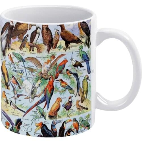 Millot Oiseaux Pour A Vintage Poster Coffee Mugs Friends Mugs Travel Beer Porcelain Tea Kitchen Cup Friends Gift Millot Domain O