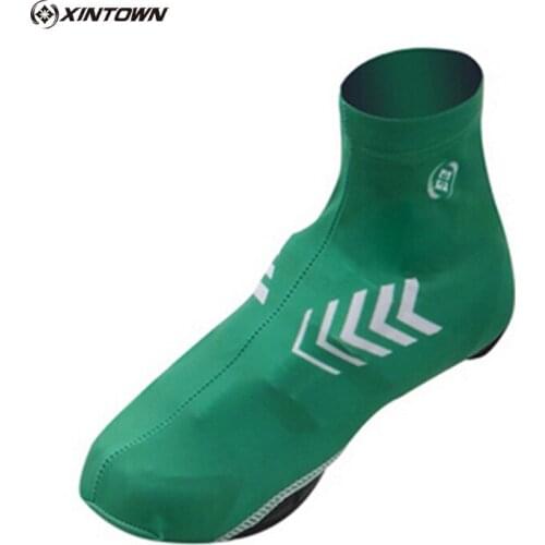 XINTOWN Team Ciclismo Cycling Shoes Cover Outdoor Full Zipper Warm Bike Overshoe MTB Boot Cover Bicycle Shoe Cover M-XL