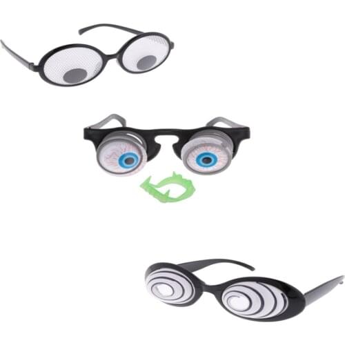 Funny Eyeball Party Glasses Eyeglasses Hallowmas Costume Fancy Dress Novelty Moving Halloween Christmas Party Favors Joke Gifts