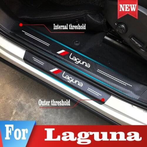 Car Door Sill Scuff Guards Cover Stickers For Renault Laguna 1 2 3 MK1 MK2 MK3 Car Trunk Threshold Protector Auto Accessories