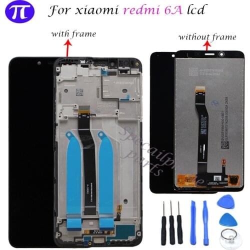 For Xiaomi Redmi 6A LCD Display Touch Screen Digitizer with Frame replacement parts For Redmi 6A M1804C3CG M1804C3CH M1804C3CI
