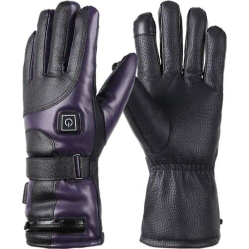 Winter Electric Rechargeable Battery Heated Gloves Smart Control Warm Longer Gloves Outdoor Waterproof Sports Bicycle Ski Glove