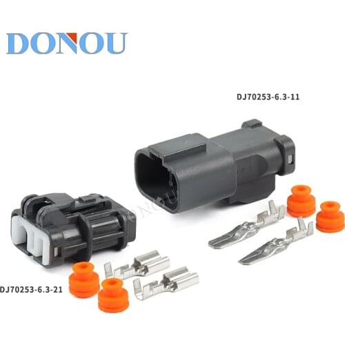 1set 2-Pin Excavator pressure switch plug speed water temperature meter wiring harness connector DJ70253-6.3-11/21