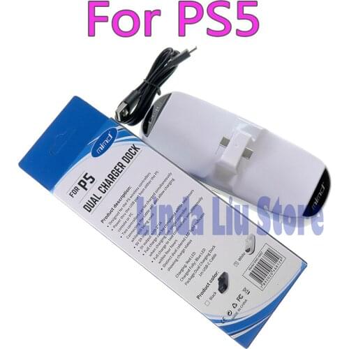 1PC Charger USB Type-C Dual Charging Base Dock Station Stand For PlayStation 5 PS5 Controller Joystick Gamepad Accessories