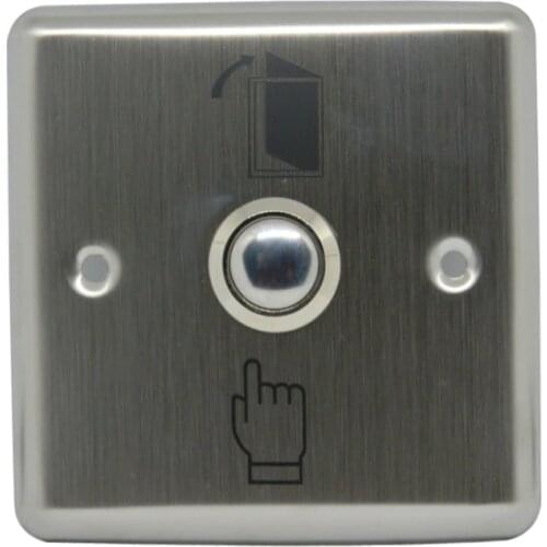 10 PCS 86mm Surface Aluminium Alloy Door access button Emergency alarm Push button auto restoration Panic alarm release