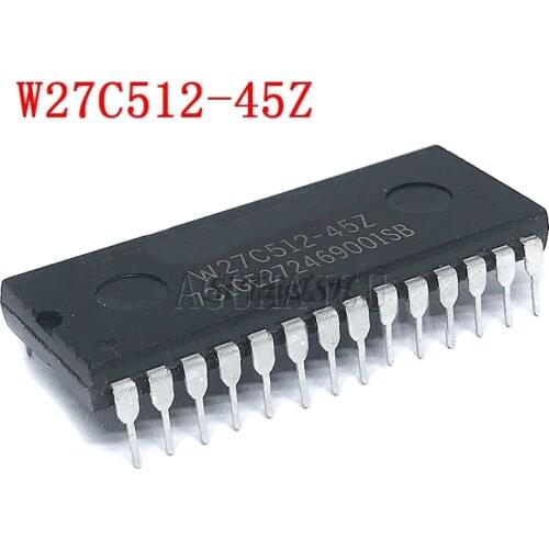 10pcs/lot W27C512-45Z W27C512 DIP-28