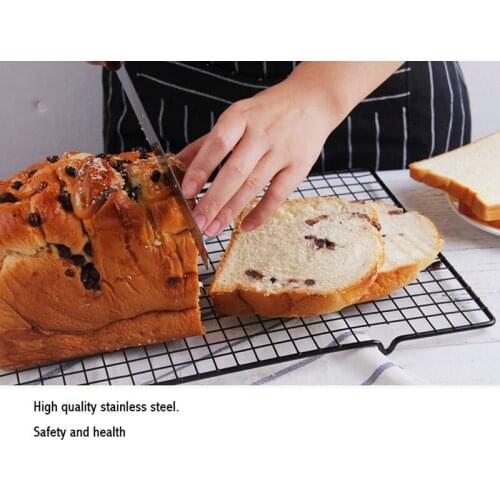 28*25.5cm Nonstick Metal Cake Cooling Rack Net Cookies Biscuits Bread Muffins Drying Stand Cooler Holder Kitchen Baking Tools