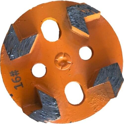4 inch Diamond Segmented Bond Floor Polishing Pad For Stone Grinding Concrete Grinding Pad With Segments Highly Effective