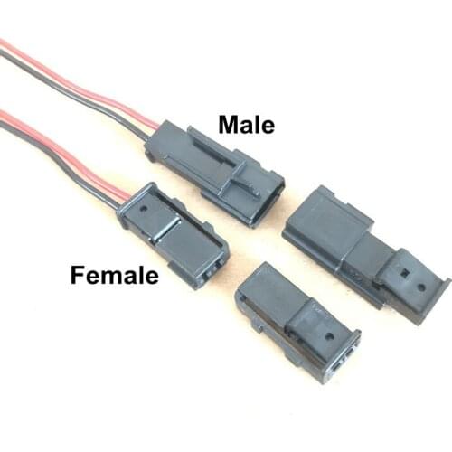 5Pcs/lot 2Pin Male and Female Car door handle atmosphere lamp plug with terminal or wire for Cadillac ATSL XT4/5/6 CT6