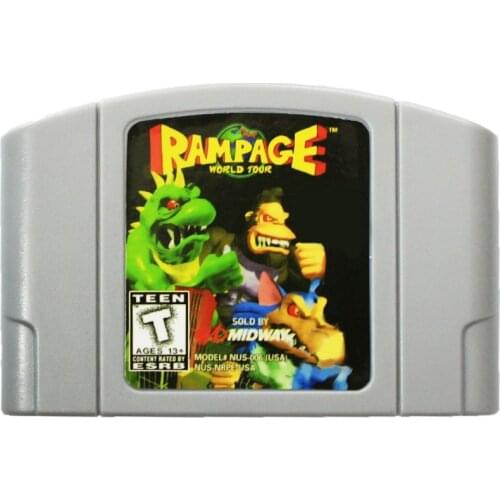 Rampage 64 Bit Games 64 English NTSC Game Card
