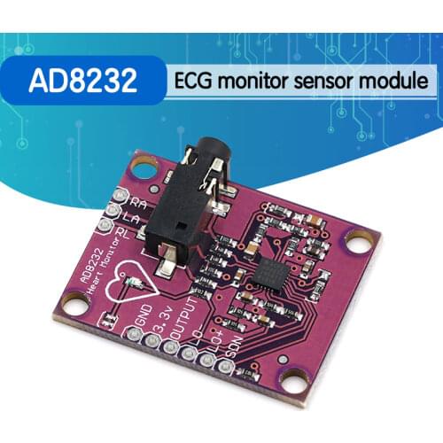 AD8232 ECG Physiological Measurement Heart Pulse ECG Monitor Sensor Module Single Lead Heart Rate Monitor Diy Kit for Arduino