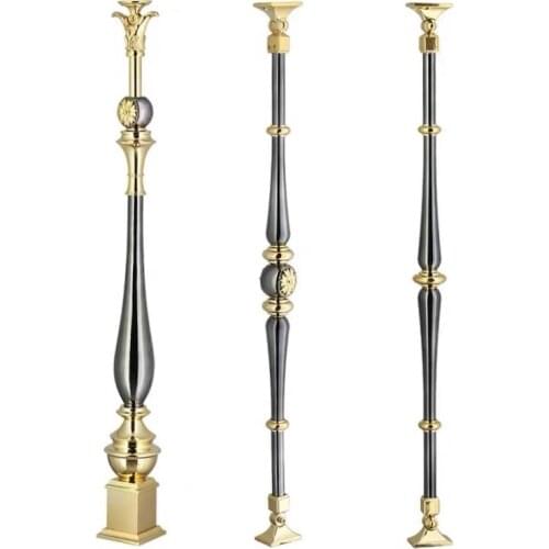 Freeshipping 950mm 850mm Height AL Balustrade Baluster Pole Armrest Fence Rod Handrail Railing Post Pole Baluster for Stair