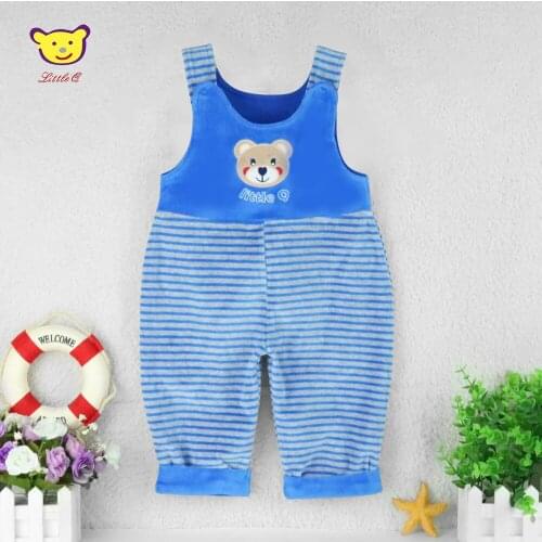 Little Q 100% Cotton Long Sleeve Blouse+Velour One Piece Rompers 2 Pieces/set for boys 6-12 months Baby Clothes Kids Clothing