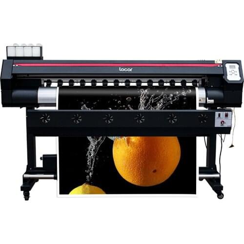 Roll to roll digital printer with double DX7 printheads Locor easyjet 1602 digital printing machine car sticker banner printer