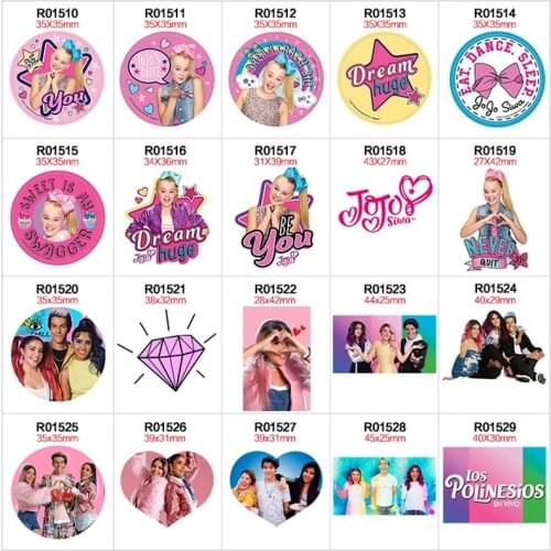 JOJO Girl Character Printed Flatback Planar resin 30pcs/lot For DIY Decoration Crafts Accessories R0151 R0152