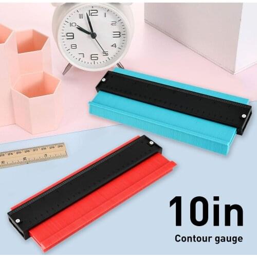 Contour Gauge 10Inch Irregular Profile Duplicator For Woodworking Shape Tracing Template Measuring Tool Profile Jig Guide Gauge