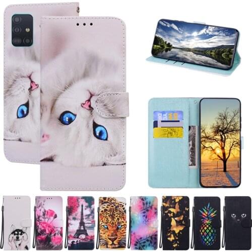 Leather Case For Coque Samsung Galaxy A51 A 51 Cover Wallet Flip Case For Samsung A51 A515F/ds Case Book Magnetic Coque Fundas