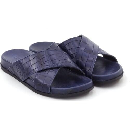 Male Slippers Genuine Leather High Quality Made in Turkey