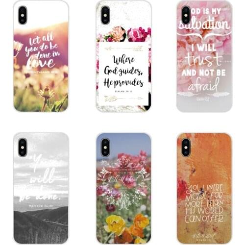 For Xiaomi Mi4 Mi5 Mi5S Mi6 Mi A1 A2 5X 6X 8 9 Lite SE Pro Mi Max Mix 2 3 2S Soft Skin Case Bible verse Philippians Jesus Christ