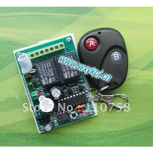 NEW ! 12V 2CH wireless remote control system for garage door / home applicances
