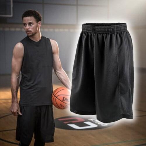 New Black Basketball Comfortable Shorts Quick Dry Breathable Training Basket-ball Jersey Sport Running Shorts Men Sportswear