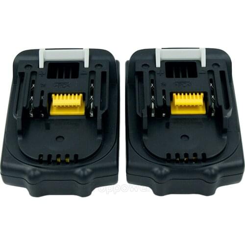 2PCS 18V 2000mAh Li-ion New Replacement Cordless Power Tools Batteries for Makita BL1815 2.0 Ah BL1830 BL1840 LXT400