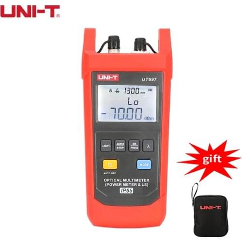 UNI-T UT696 UT697 Optical Multimeter Power Meter & LS Light Source Tester Provide 1310nm and 1550nm Dual Wavelengths