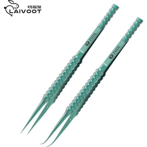 Laivoot 2UUL Fingerprint Tweezers Titanium Alloy Ultra precision For iPhone Motherboard Jump Wire Touch ID line Repair Tool