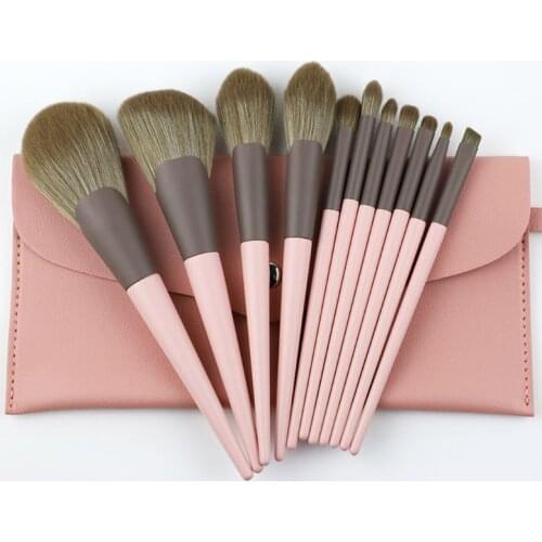Professional Makeup Brush Foundation Powder Women Face Cosmetic Tool Set Kit With Case Bag