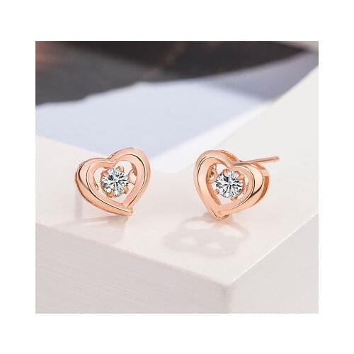 Korean TV show Xin Ruien same earring ornament Heart shaped fashion ресницы piercing man for women Earrings