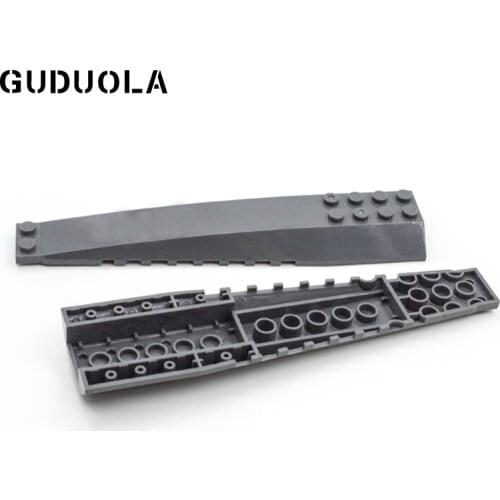Guduola Wedge 4x16 Triple Curved (45301/89680)MOC Brick Building Block DIY Educational Toys Parts 5pcs/LOT