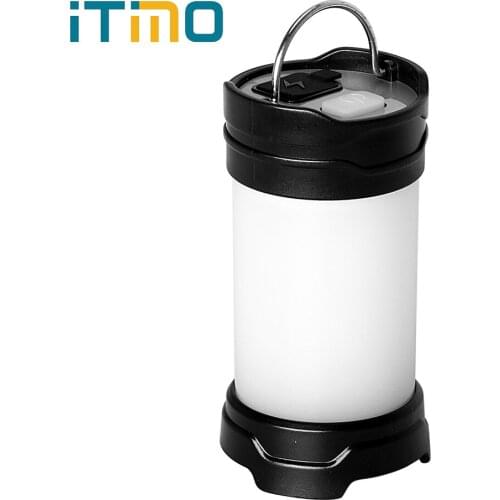 ITimo Super Bright Flash Power Bank Portable Light Outdoor Camping Lamp USB Power/Battery LED Tent Lanterns 7 Modes