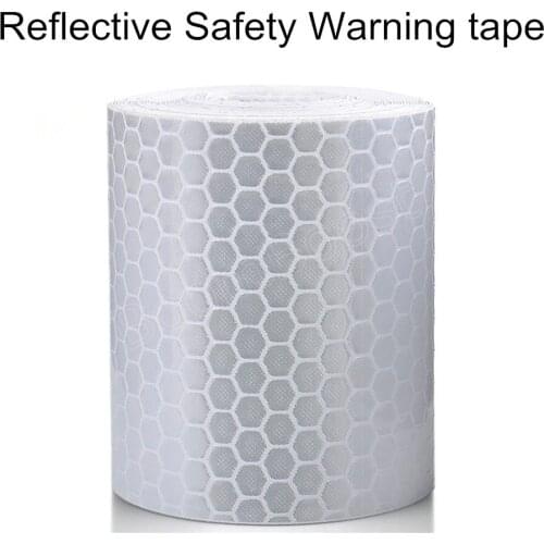 New 2inchx10ft 3M silver white Car Motorcycle Reflective Tape Film Stickers Styling Bicycle Safety Warning Conspicuity adhesive